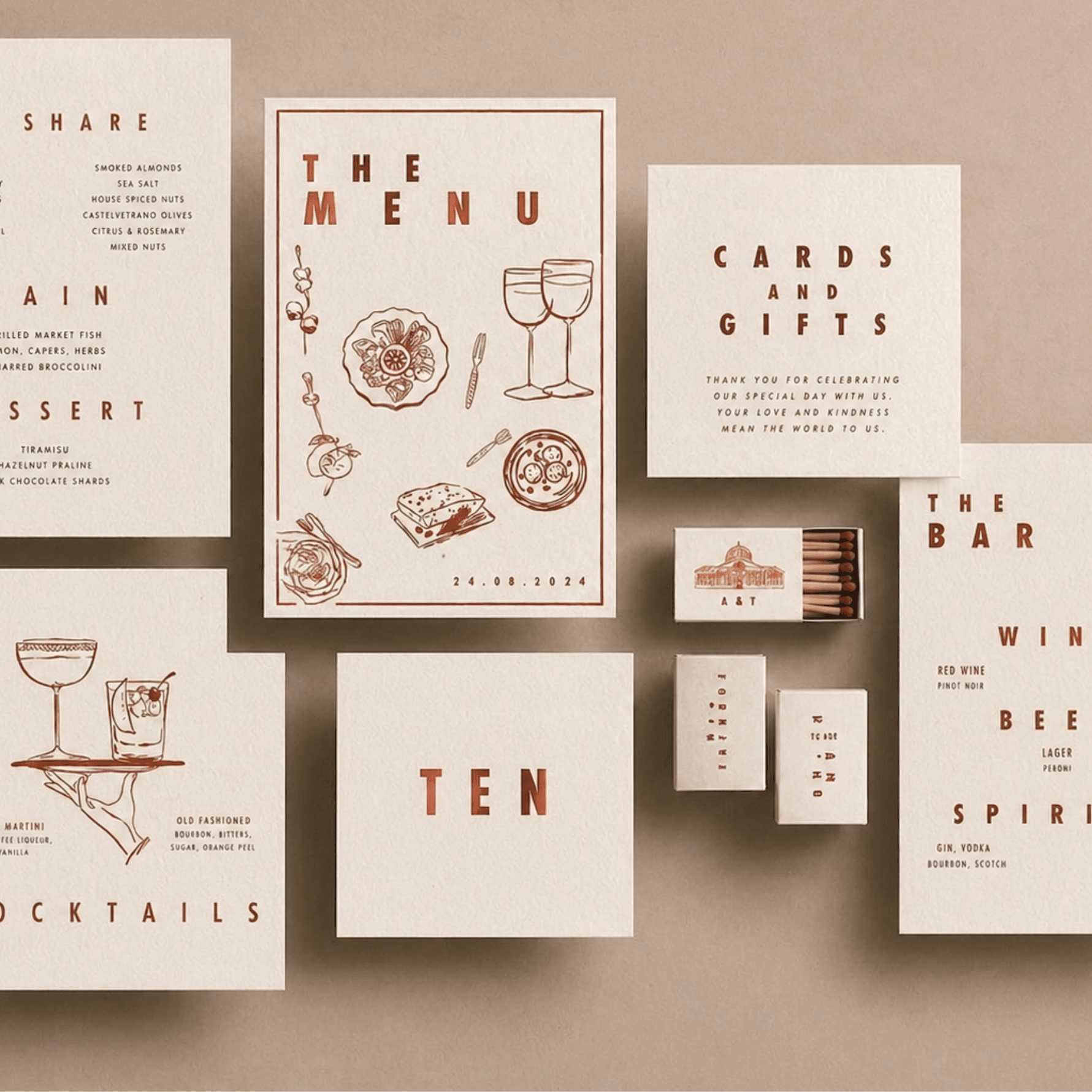 Wedding stationary professional beautiful custom printing