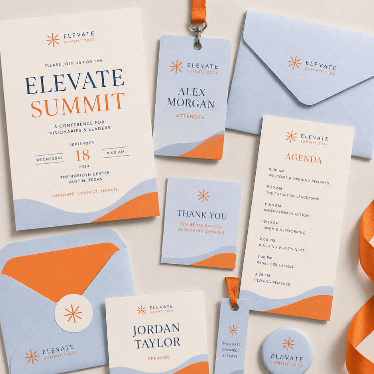 event birthday stationary professional beautiful custom printing