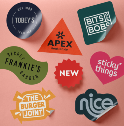 High attention New design custom logo stickers for Business use