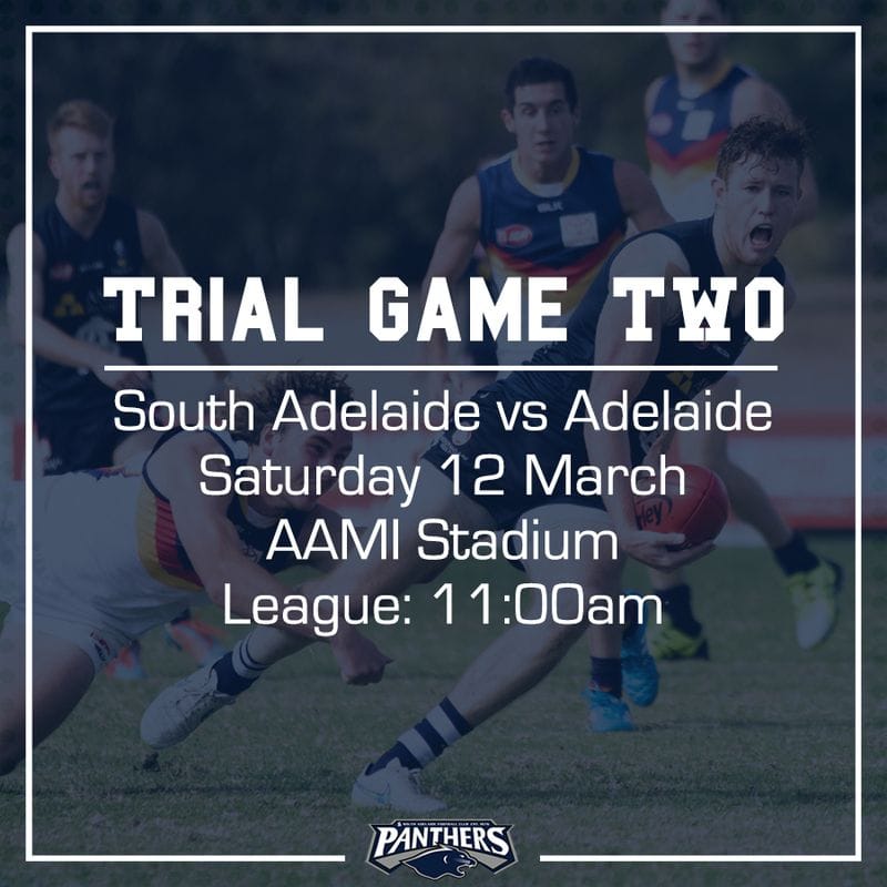 Trial Game Two: South vs Adelaide - Teams