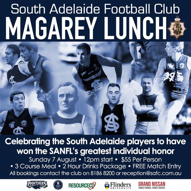 Panthers Magarey Medal Lunch vs Sturt