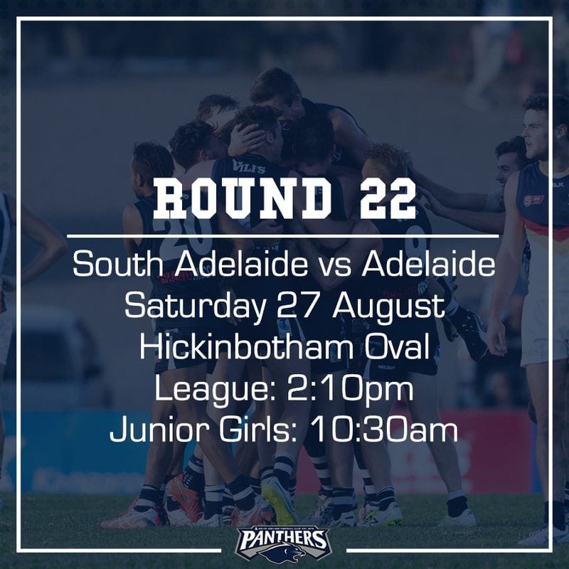 Round 22: South vs Adelaide - Teams