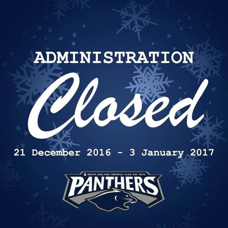 Administration Christmas Closure Dates