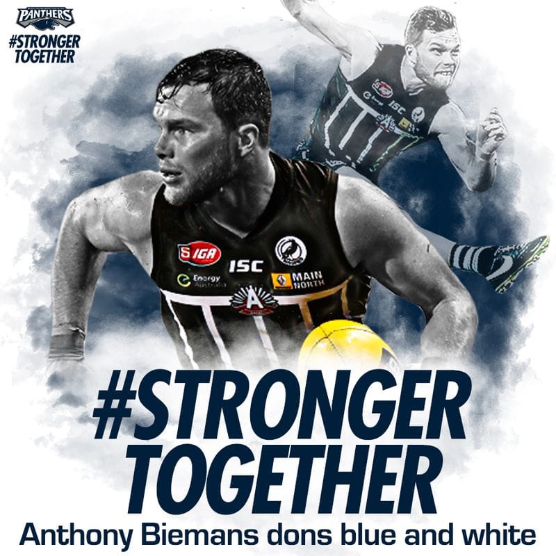 Biemans to don Blue and White in 2018