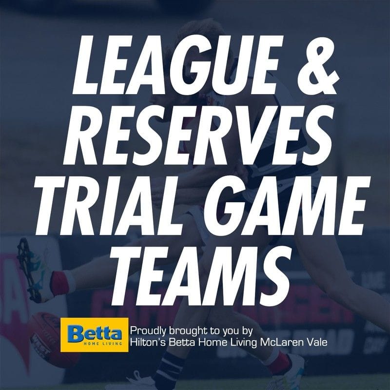 Betta Teams: Senior Trial Games - South Adelaide vs North Adelaide