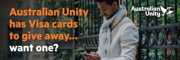 Australian Unity has Visa cards to give away... want one?