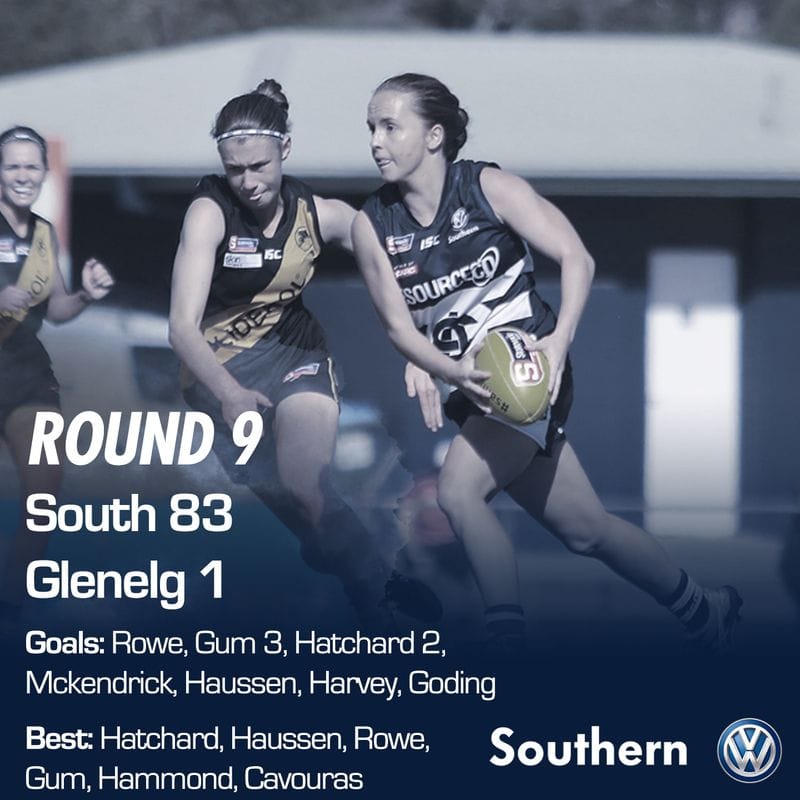 SAFCW Match Report: Round 9 - South Adelaide vs Glenelg