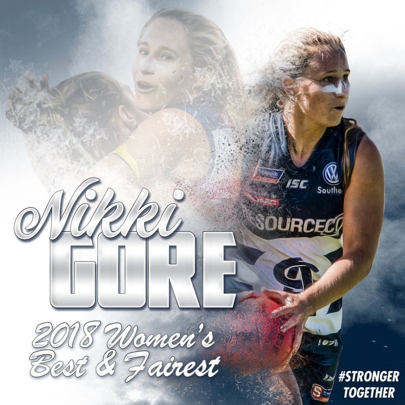 Nikki Gore claims inaugural women's best and fairest