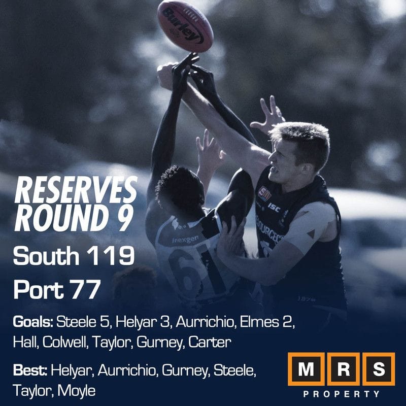 Reserves Match Report - Round 9 - South Adelaide vs Port Adelaide