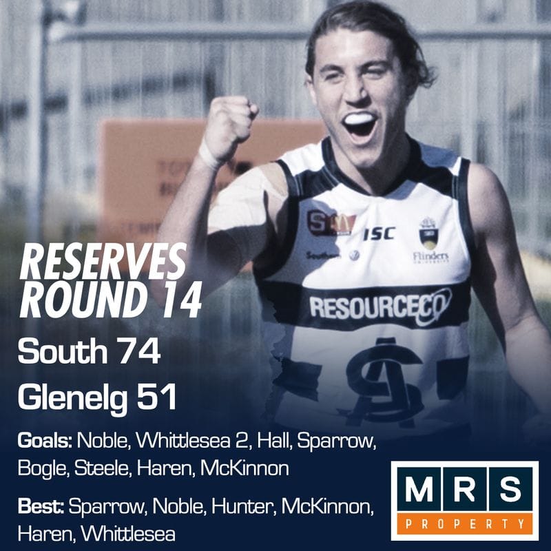 Reserves Match Report - Round 14 - South Adelaide vs Glenelg