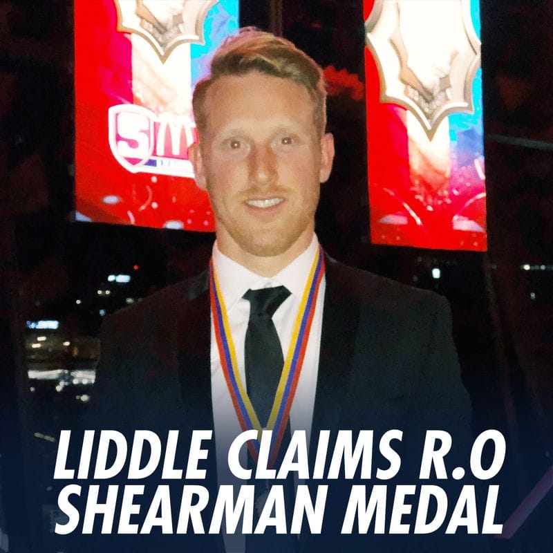 Nick Liddle claims 2018 R.O Shearman Medal