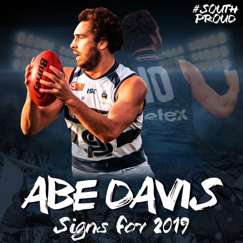 Abe Davis signs for season 2019