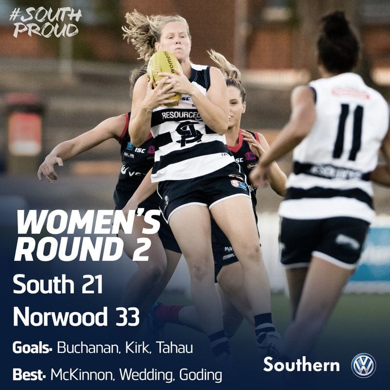 SAFCW Match Report: Round 2 - Norwood vs South Adelaide