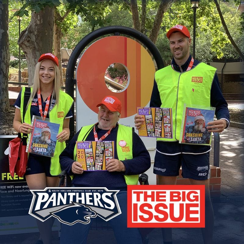 Panthers help raise The Big Issue