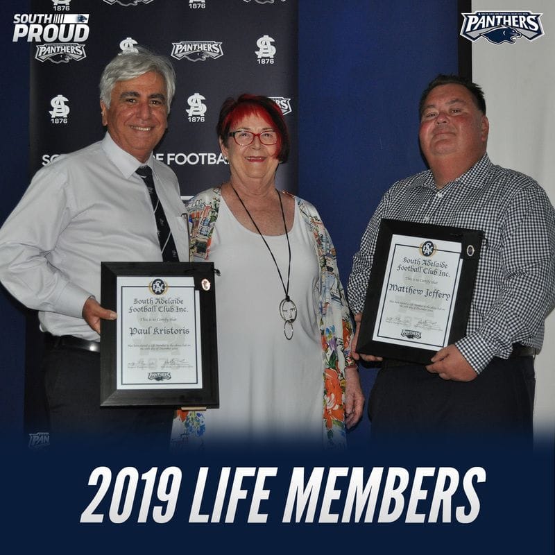 2019 South Adelaide Football Club AGM - Life Memberships and Service Merit Certificates