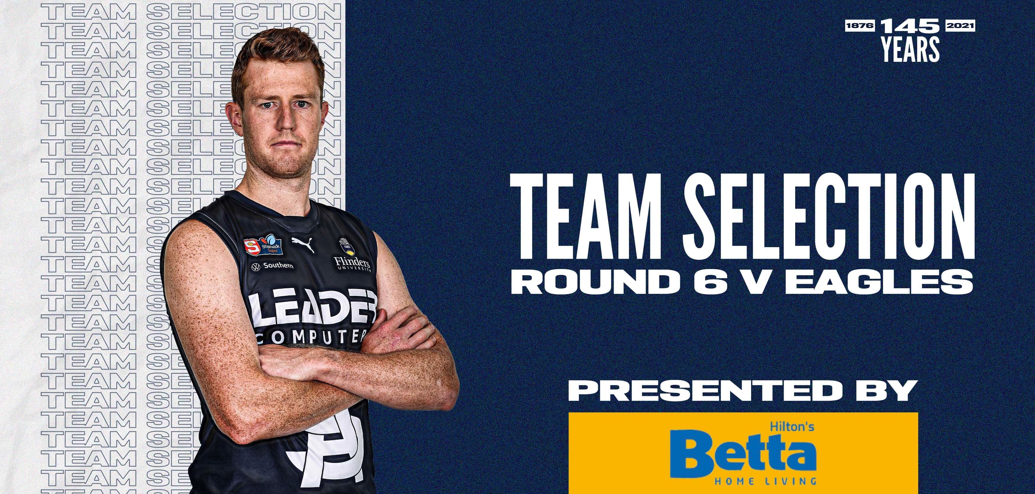 BETTA Teams Selection: Round 6 @ Eagles