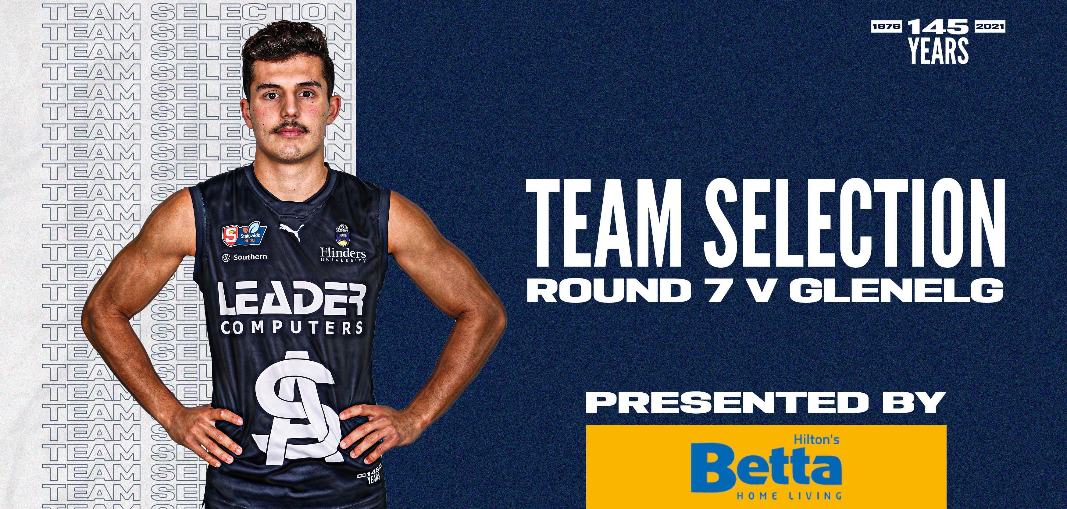 BETTA Teams Selection: Round 7 vs Glenelg BETTA Teams Selection: Round 7 vs Glenelg