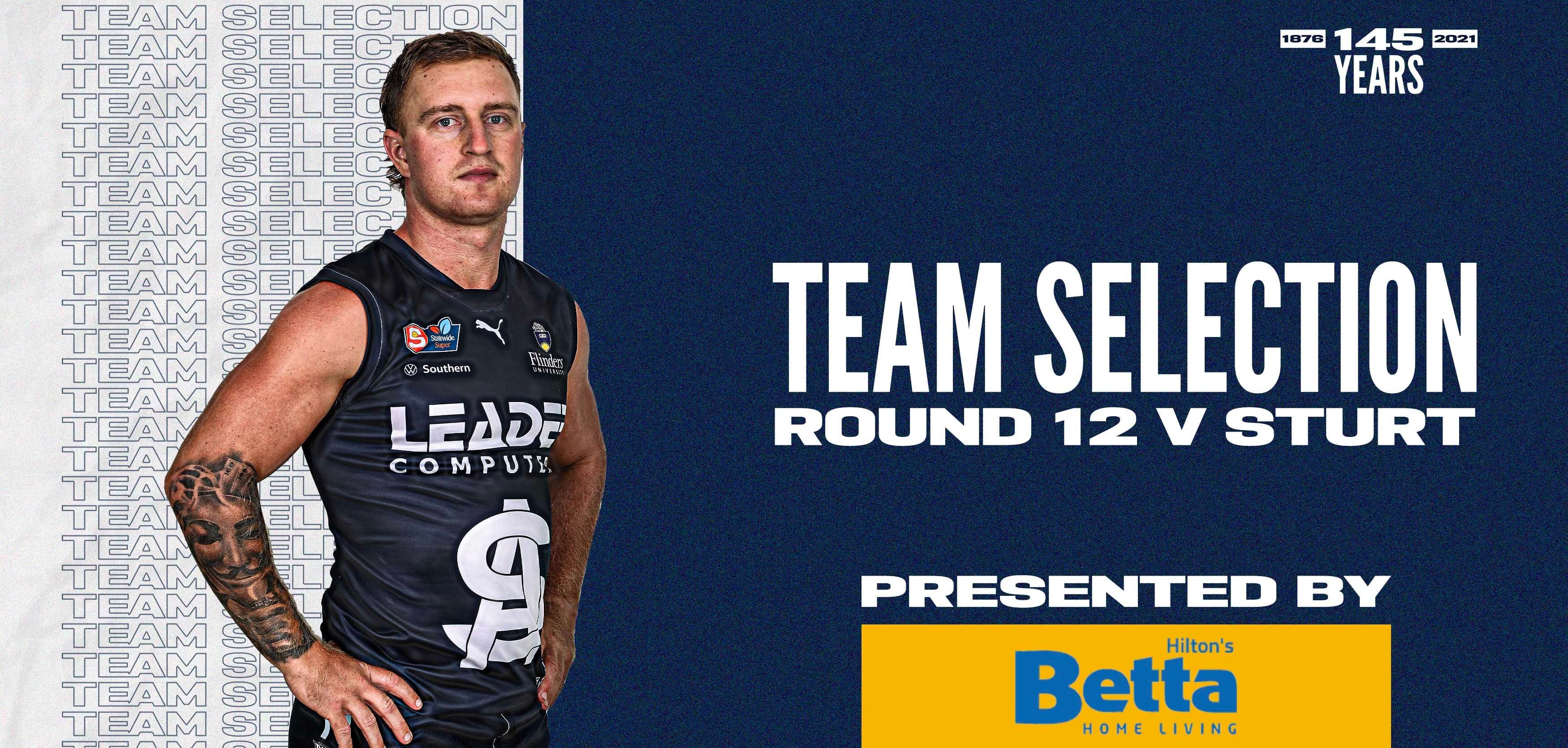 BETTA Teams Selection: Round 11 @ Sturt