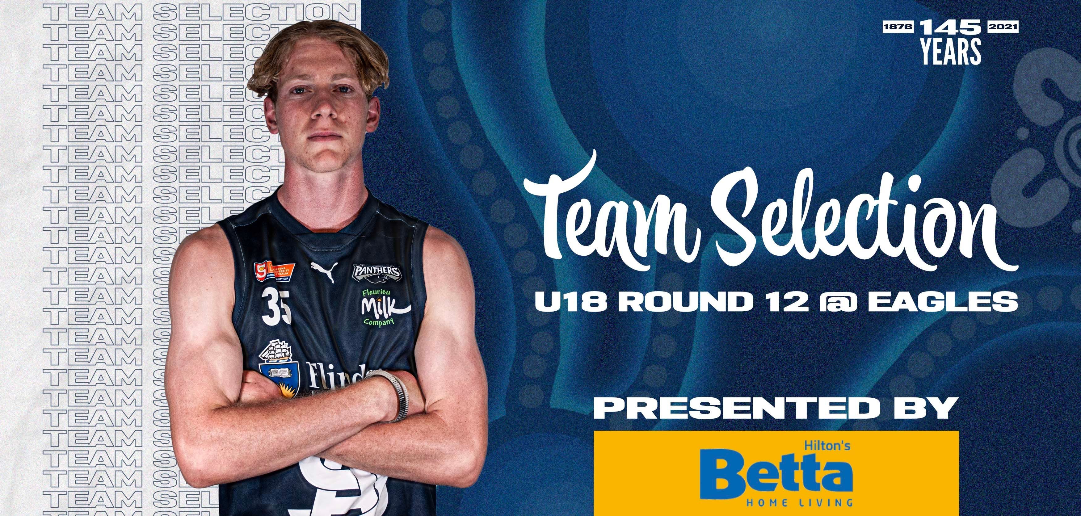 BETTA Team Selection: Under-18 Round 12 @ Eagles