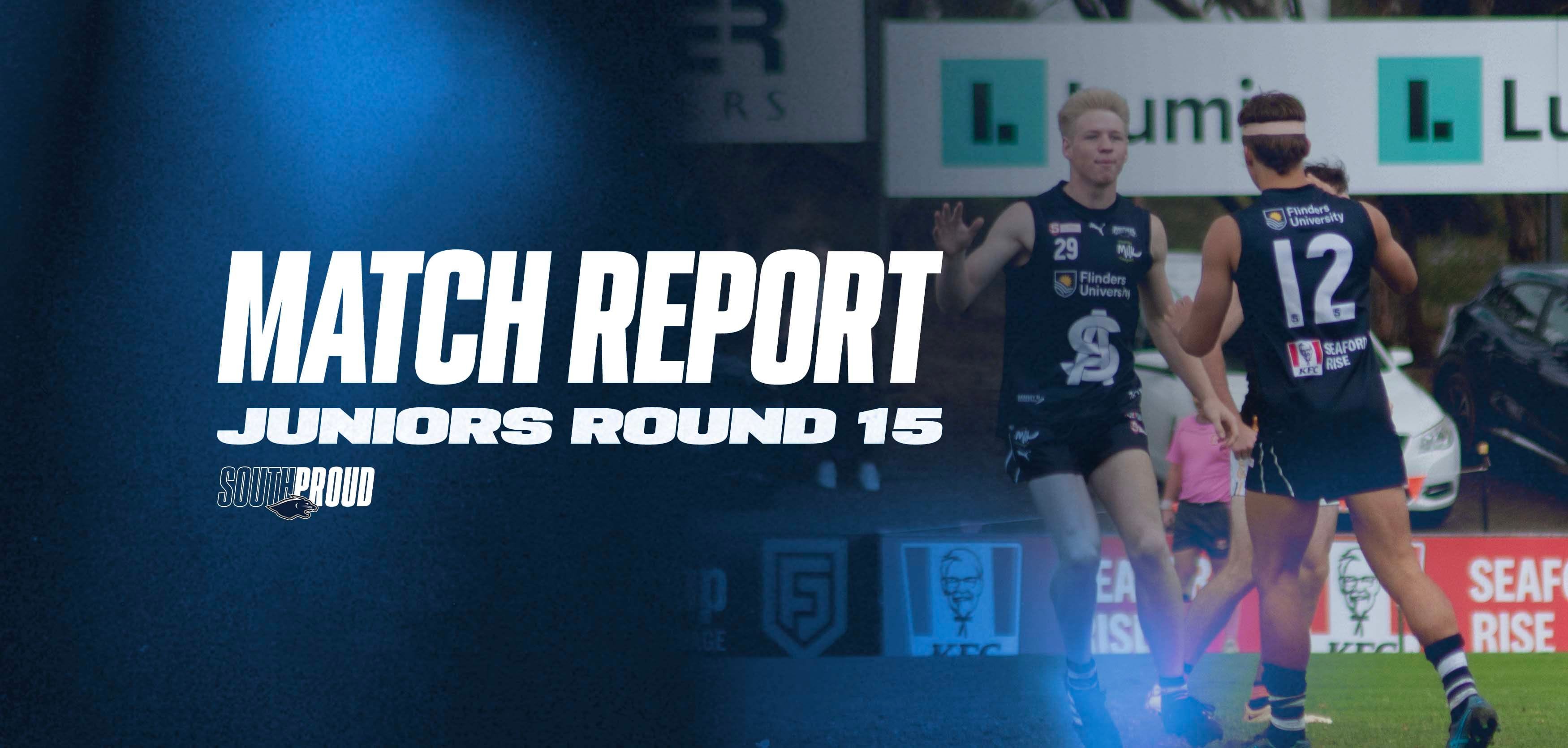 Juniors Match Report: Round 15 v Central District