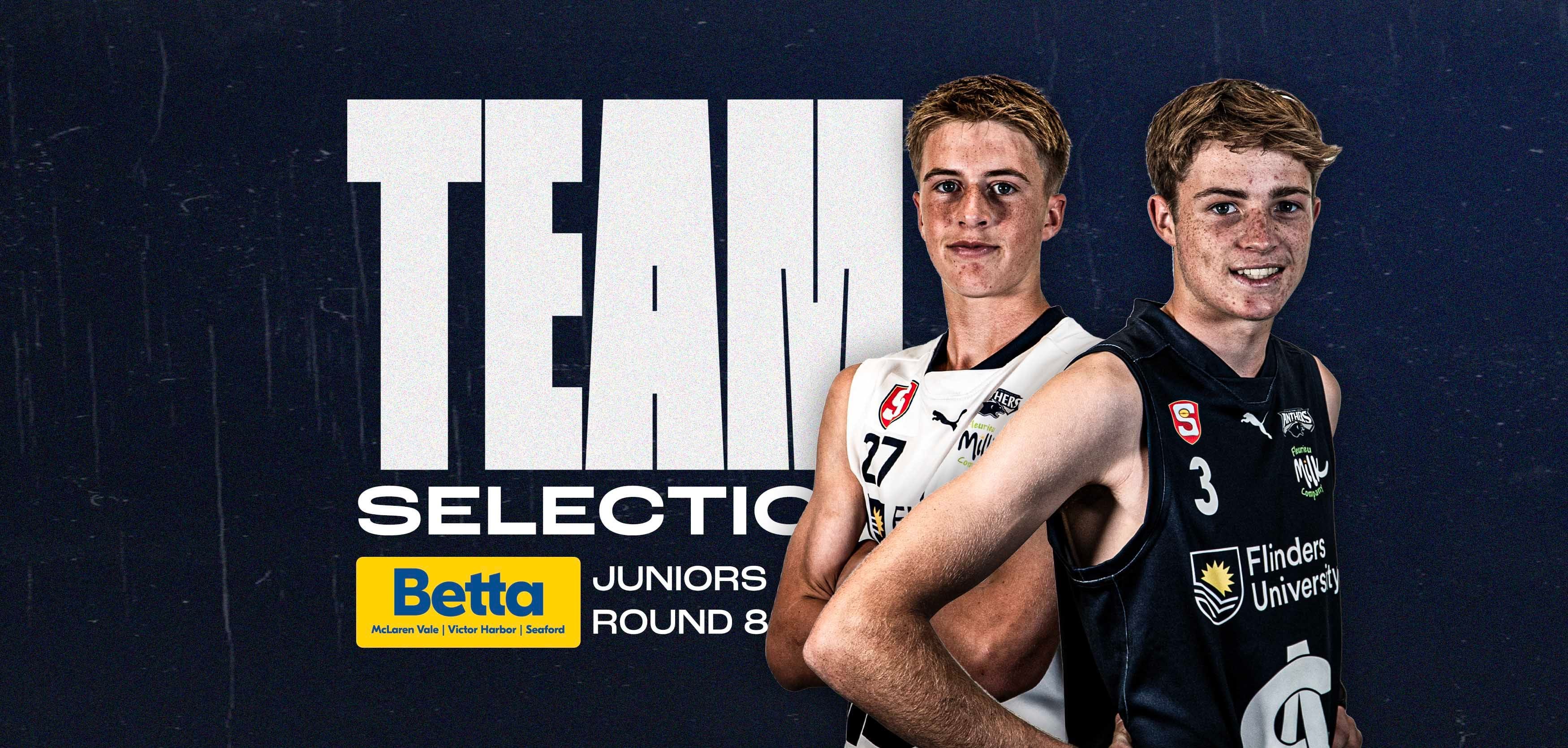 BETTA Team Selection: Juniors Round 8 v Centrals