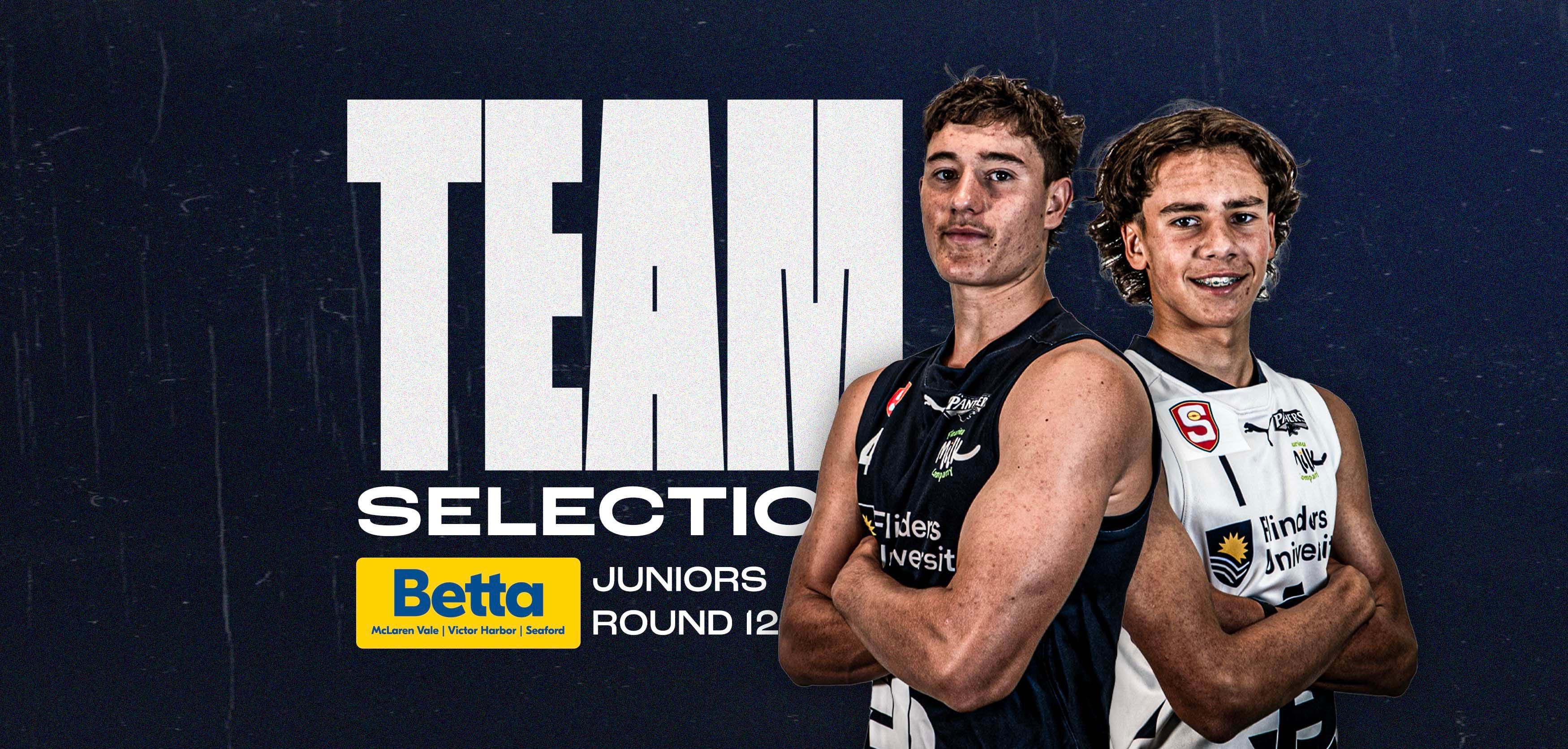 BETTA Team Selection: Juniors Round 12 v Norwood