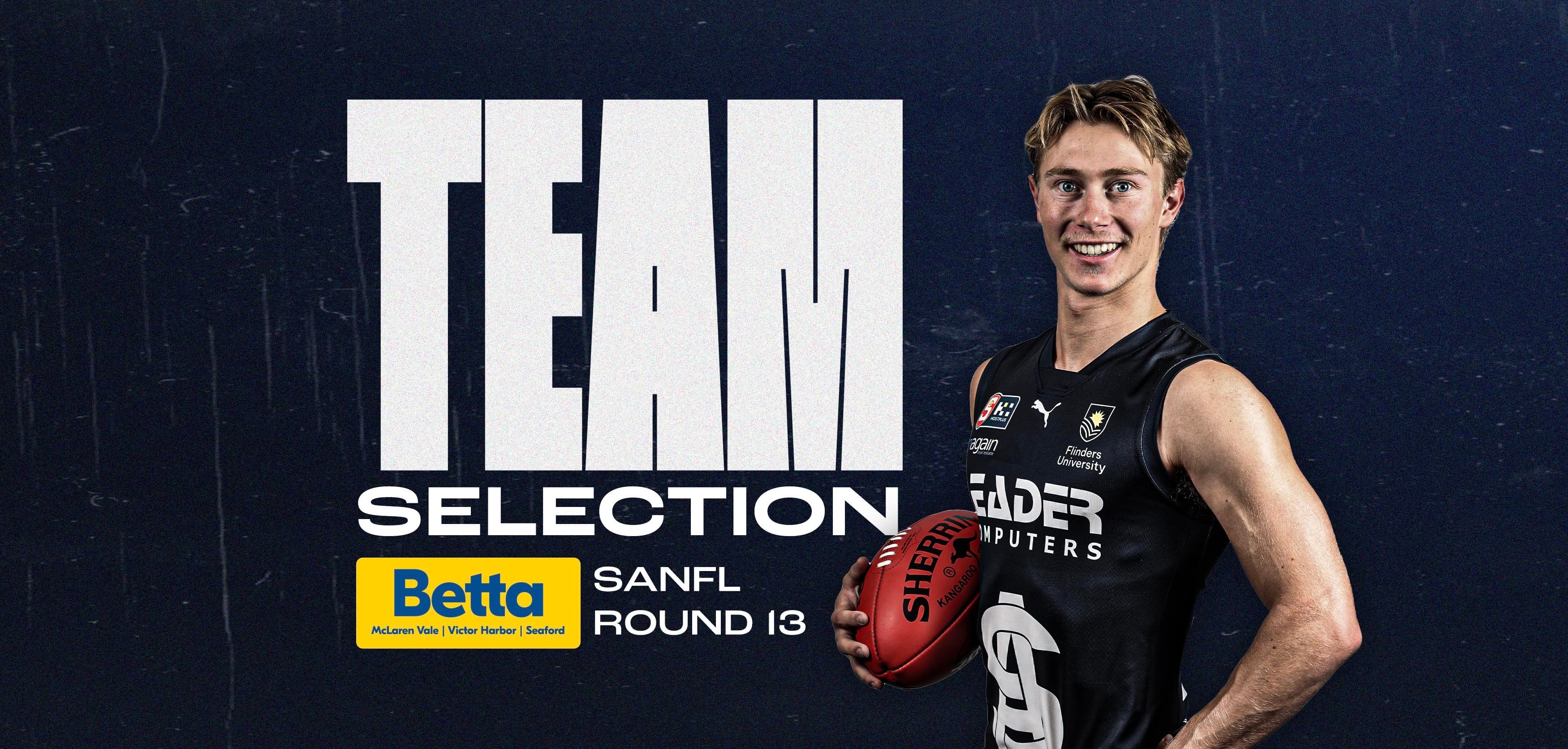 BETTA Team Selection: SANFL Round 13 v Sturt