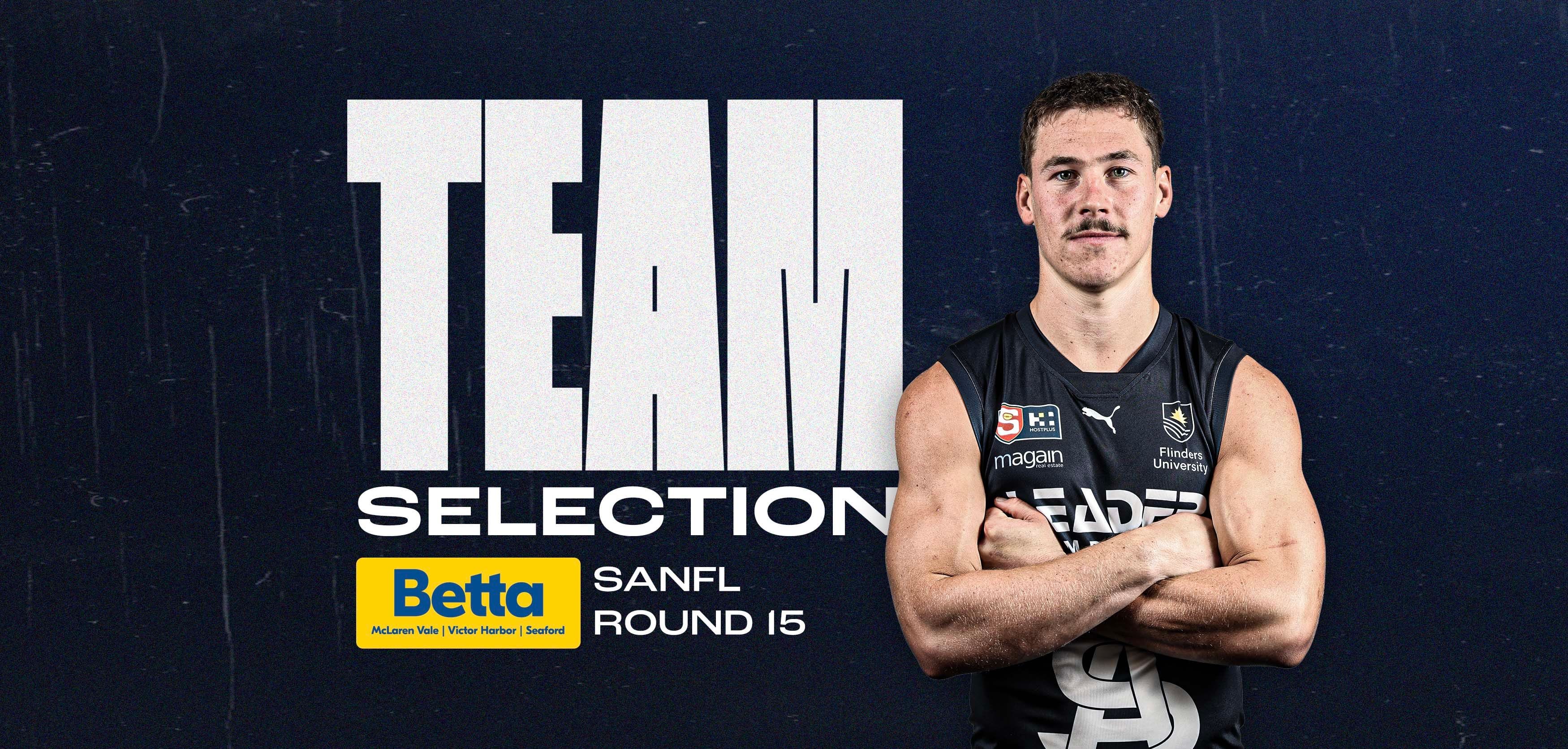BETTA Team Selection: SANFL Round 15 v Port Adelaide