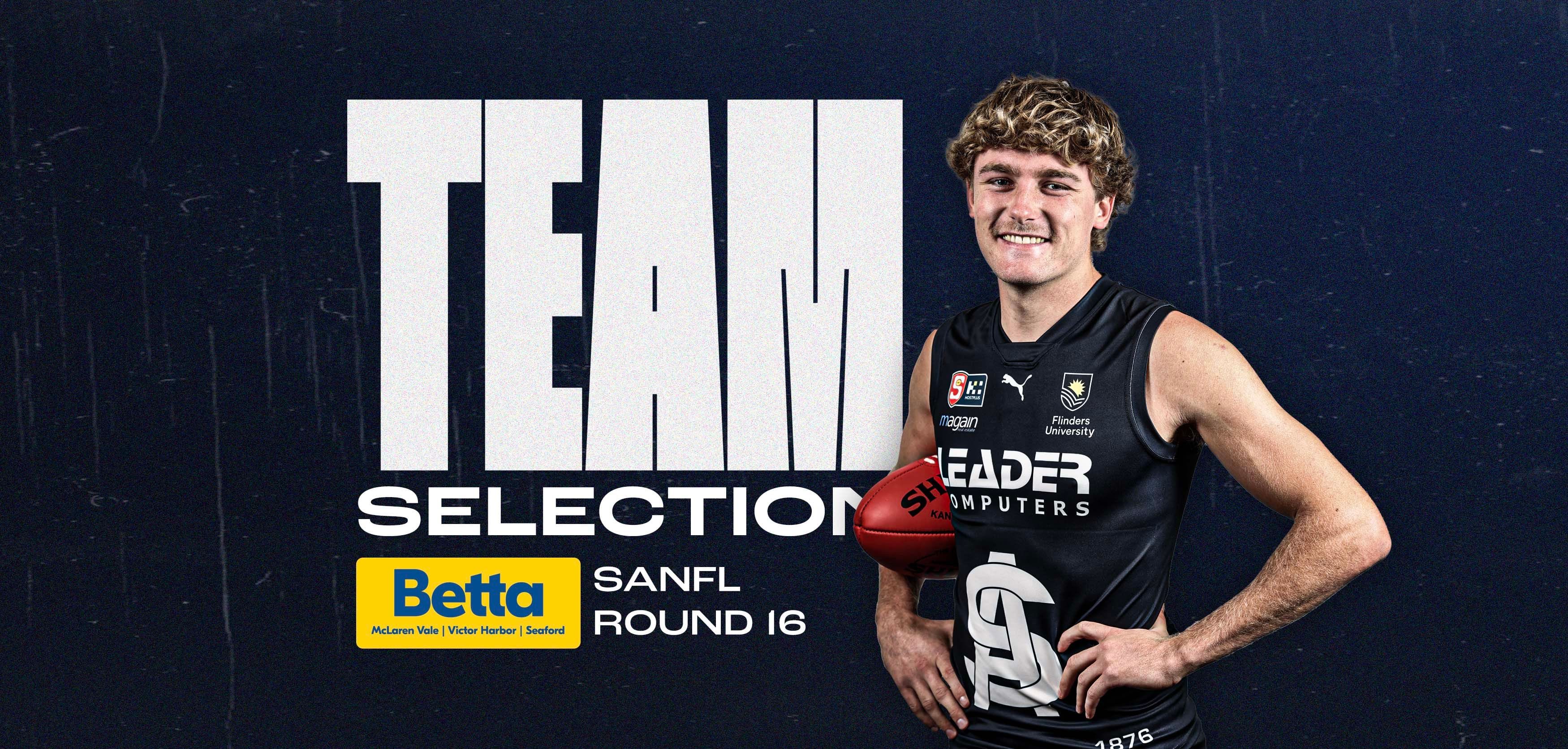 BETTA Team Selection: SANFL Round 16 v West Adelaide