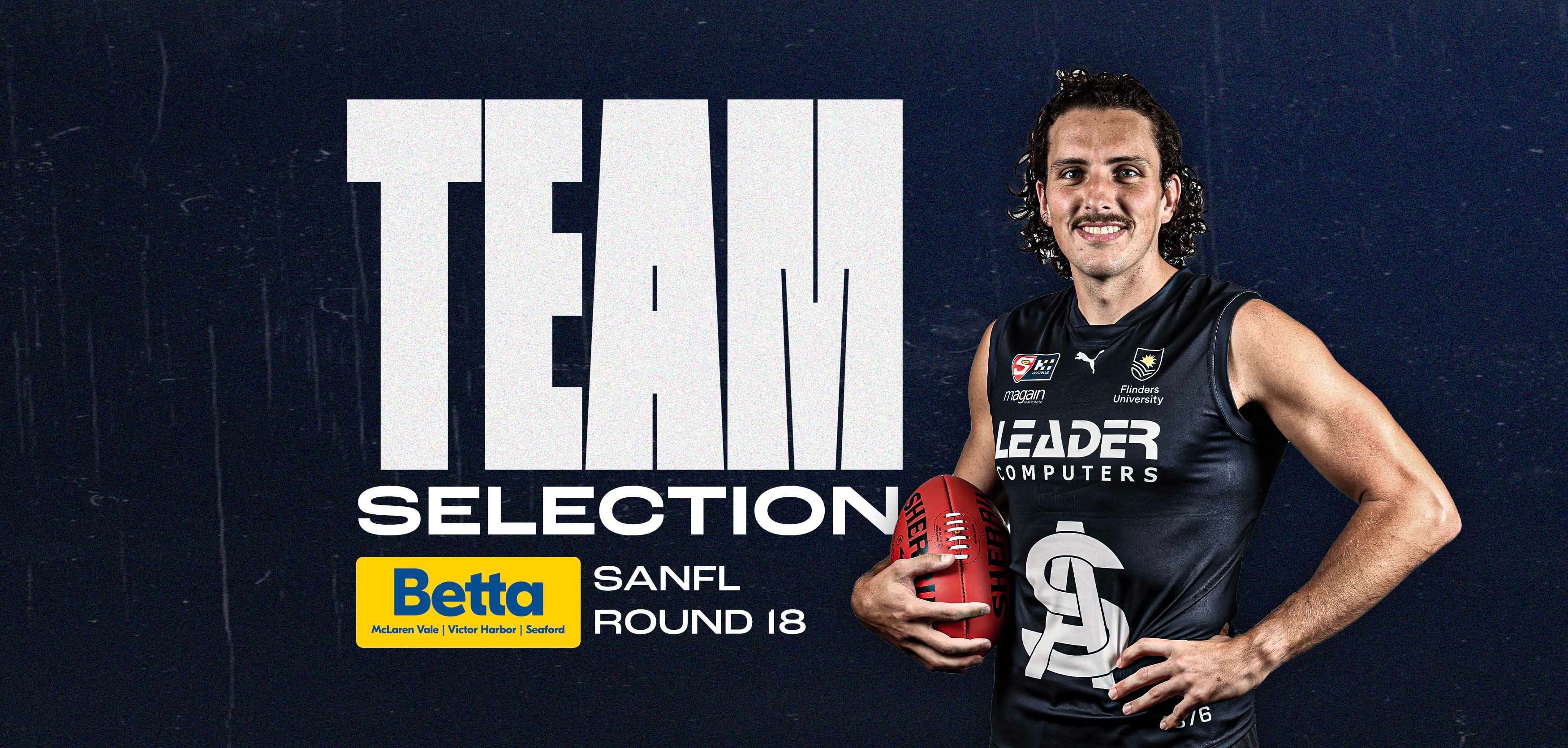 BETTA Team Selection: SANFL Round 18 v Eagles