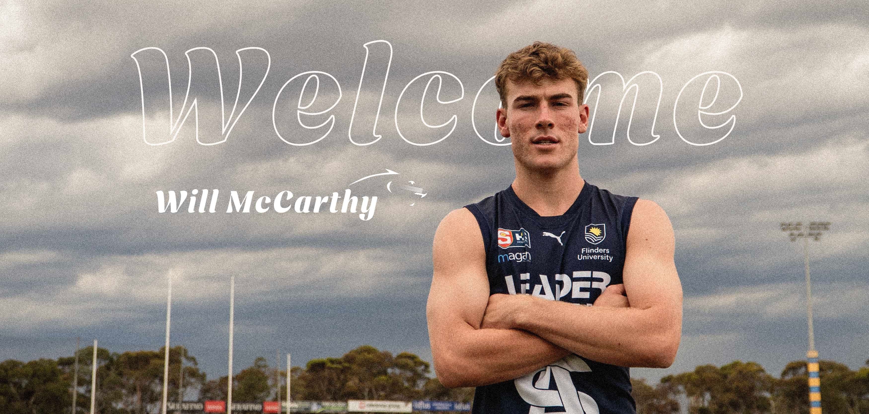 Welcome Will McCarthy