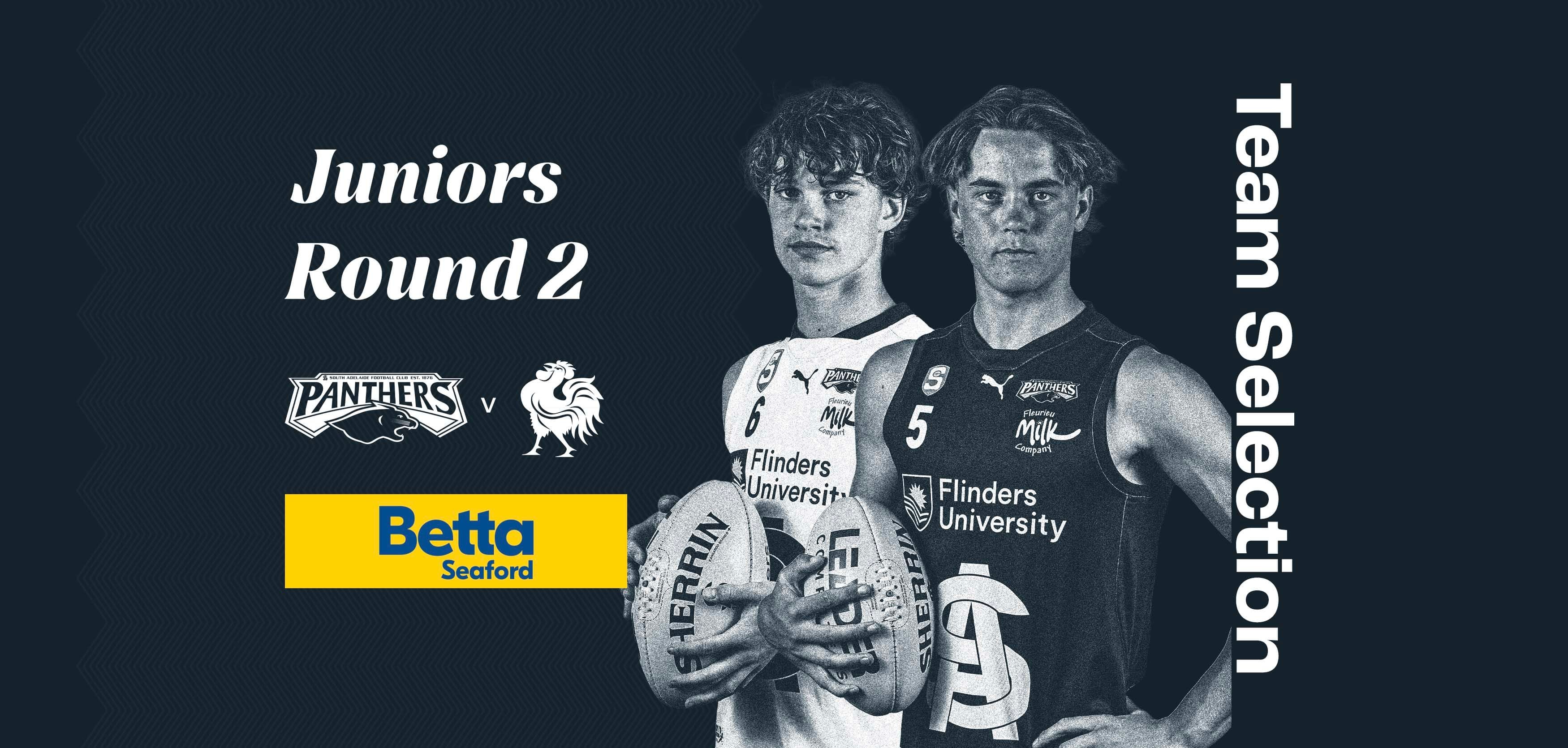 BETTA Team Selection: Juniors Round 2 v North Adelaide