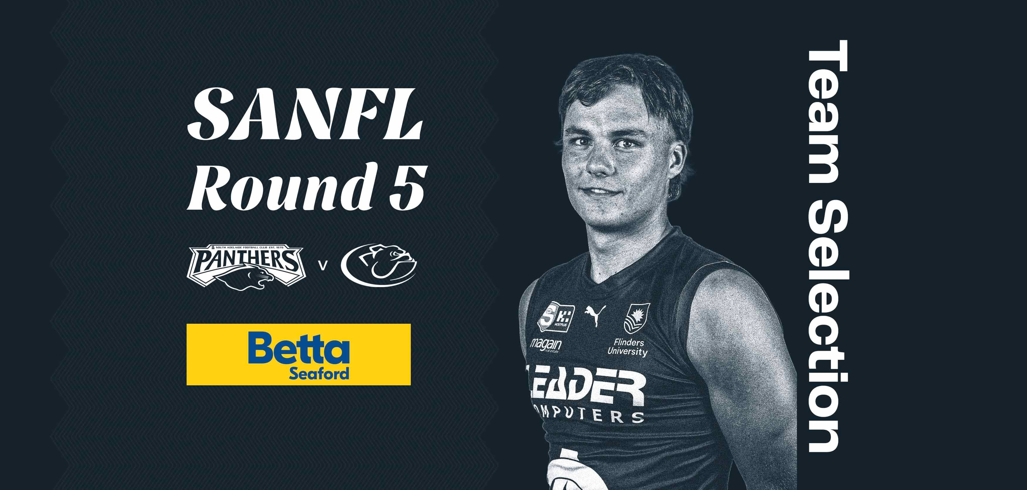 BETTA Team Selection: SANFL Round 5 v Central District