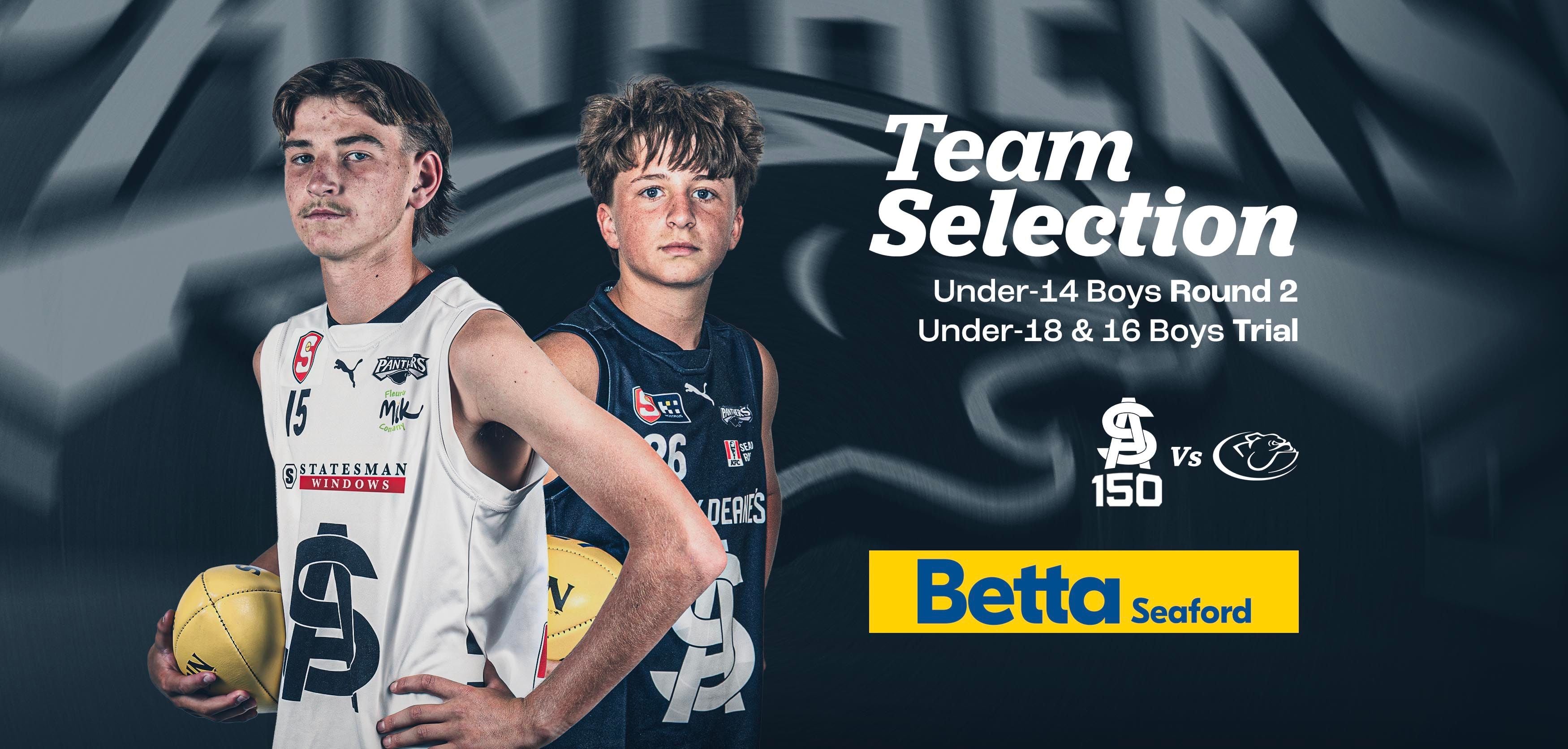 BETTA Team Selection: Under-14 Round 2 & Under-18 & 16 Trial v Centrals