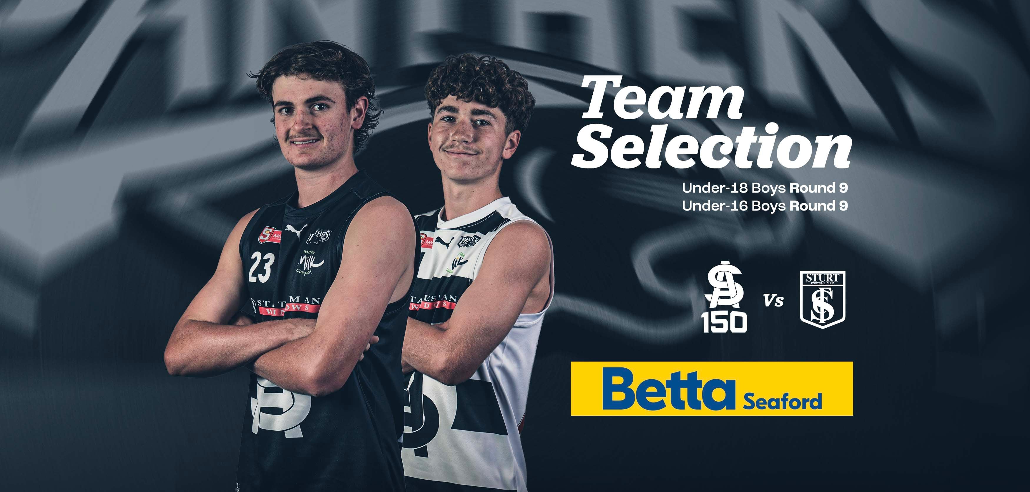 BETTA Team Selection: 2026 Juniors Round 9 v Sturt