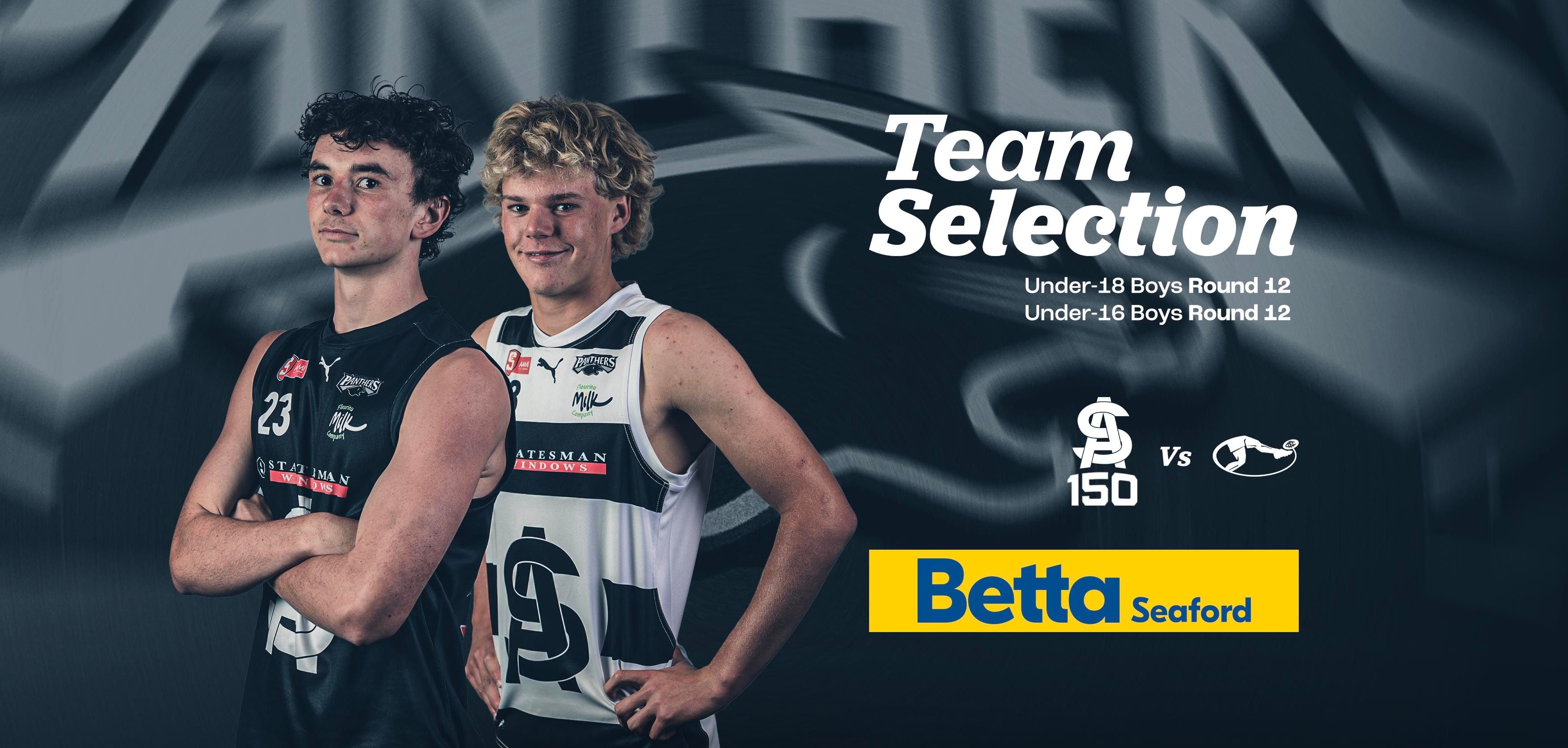 BETTA Team Selection: Round 12 Juniors v Norwood