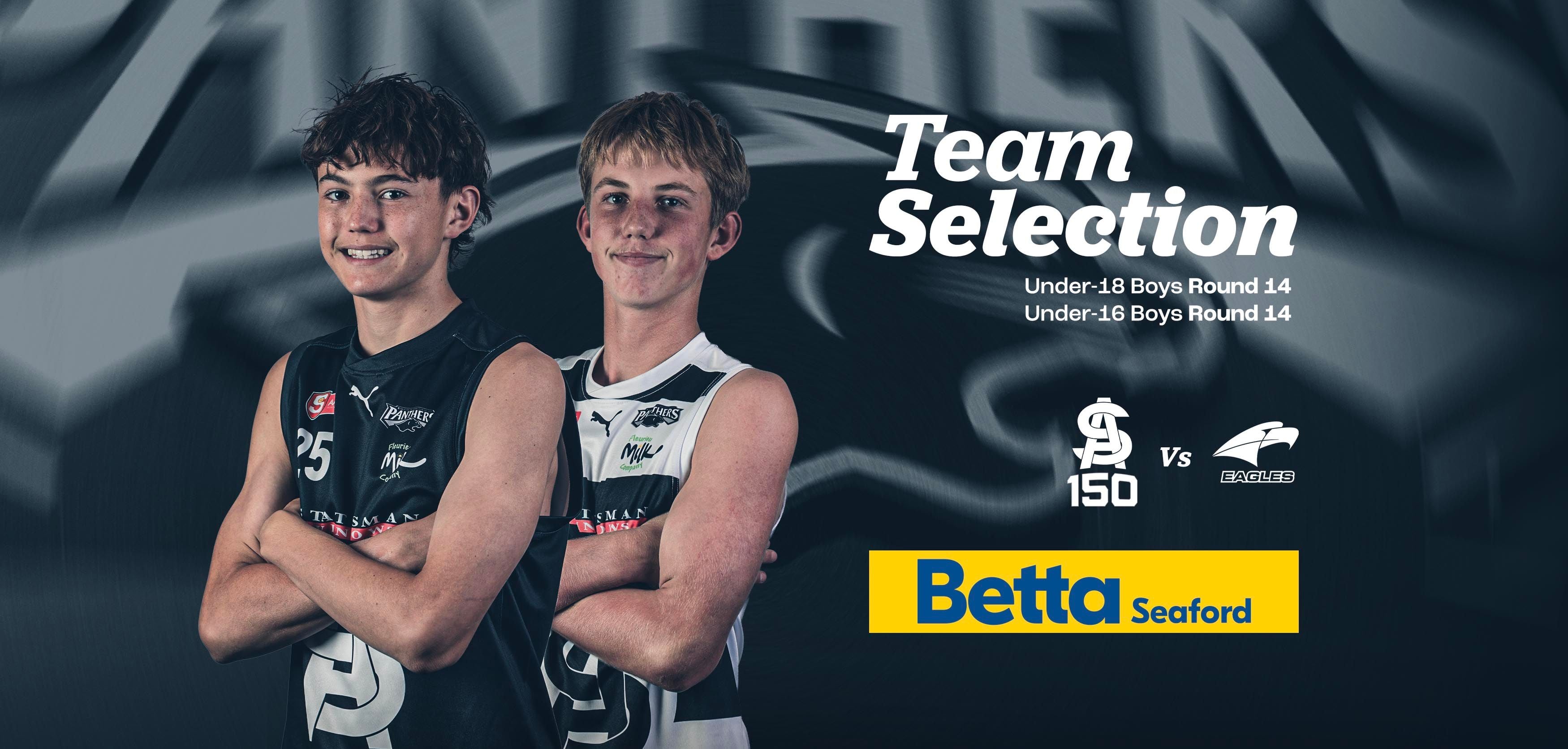 BETTA Team Selection: Round 14 Juniors v Eagles