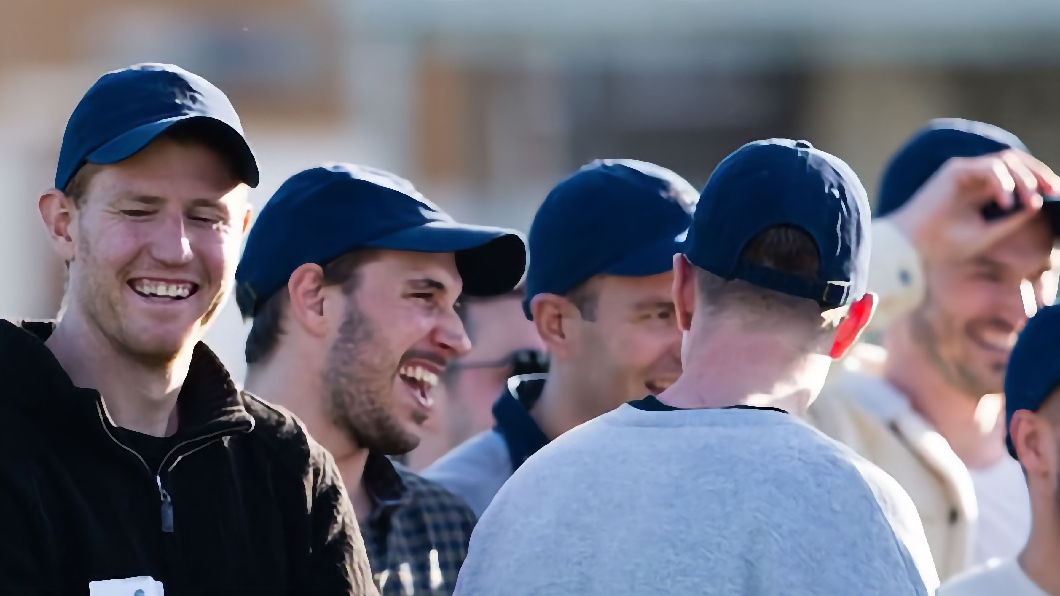 Players receiving their Baggy Blue at the club. PastPlayersandOfficials Image -6937b31f205cd