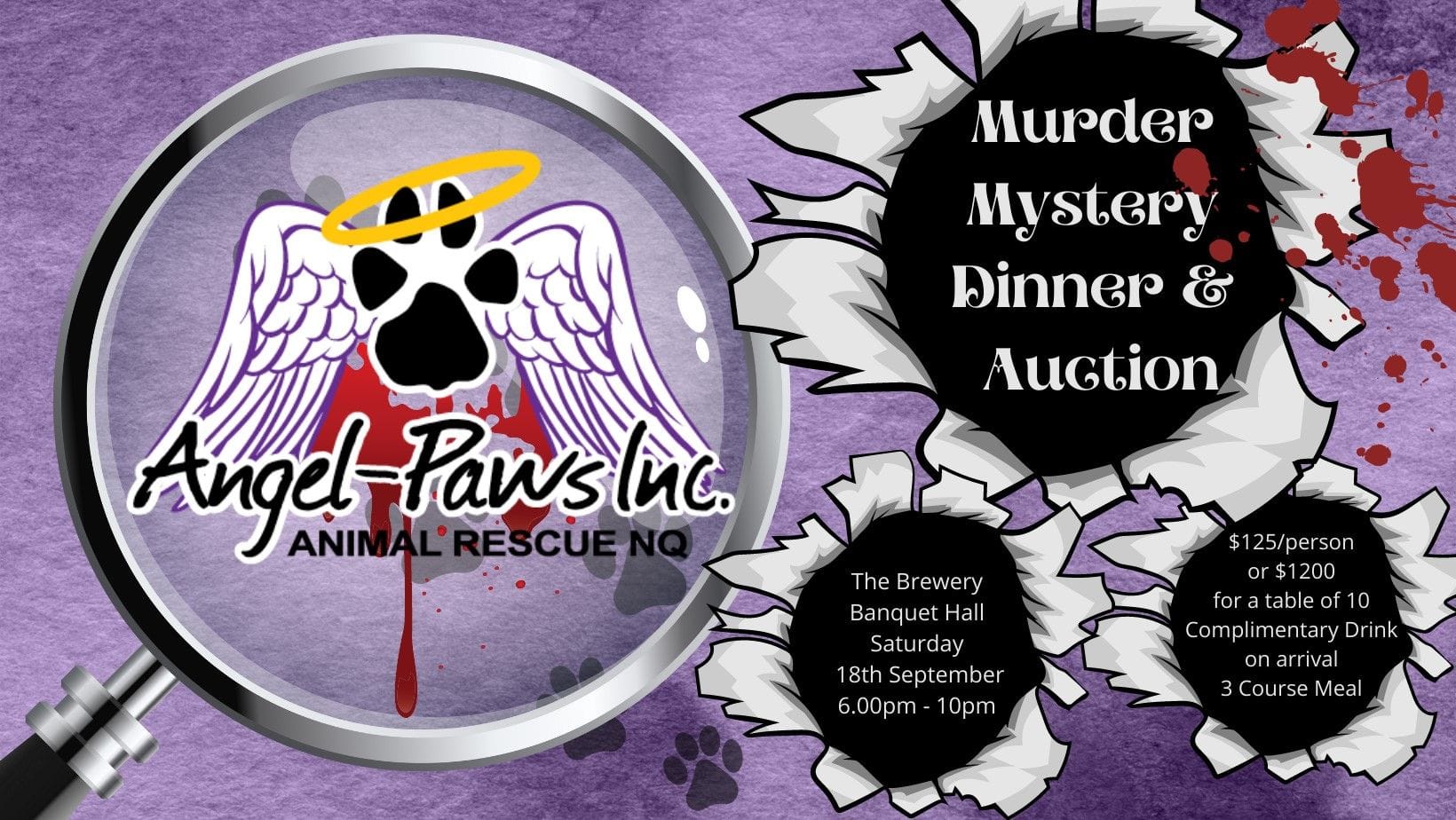 Murder Mystery fundraiser for Angel-Paws