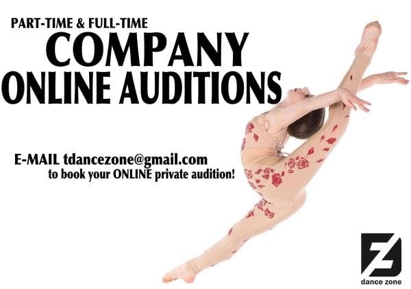 Company Online Auditions at The Dance Zone