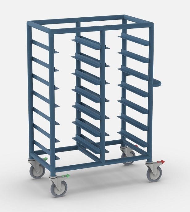 double bay food service trolley
