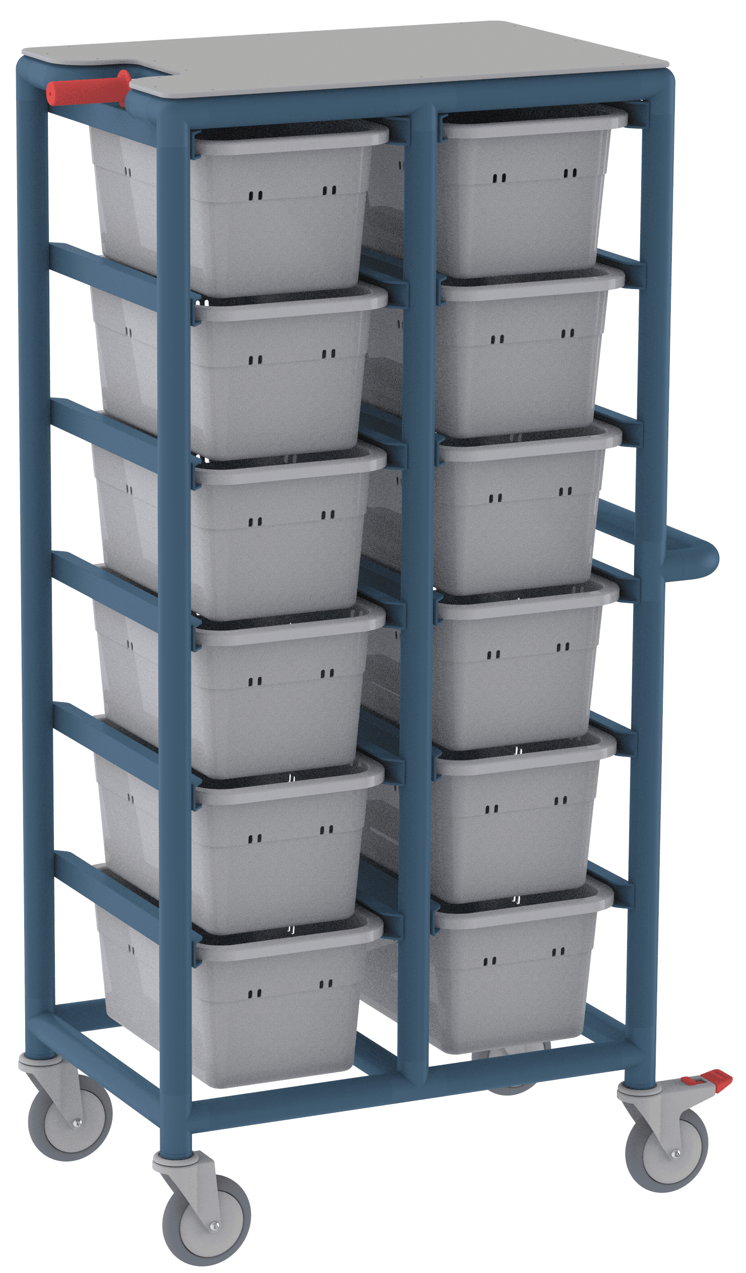 12 Tub Personal Linen Trolley