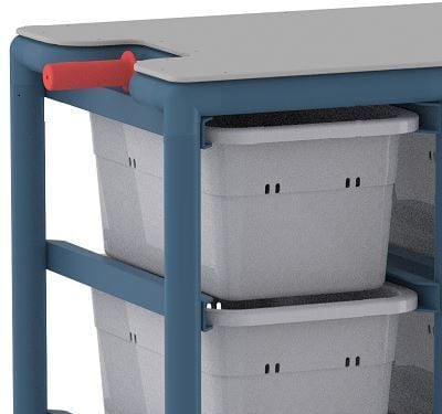 12 Tub Personal Linen Trolley
