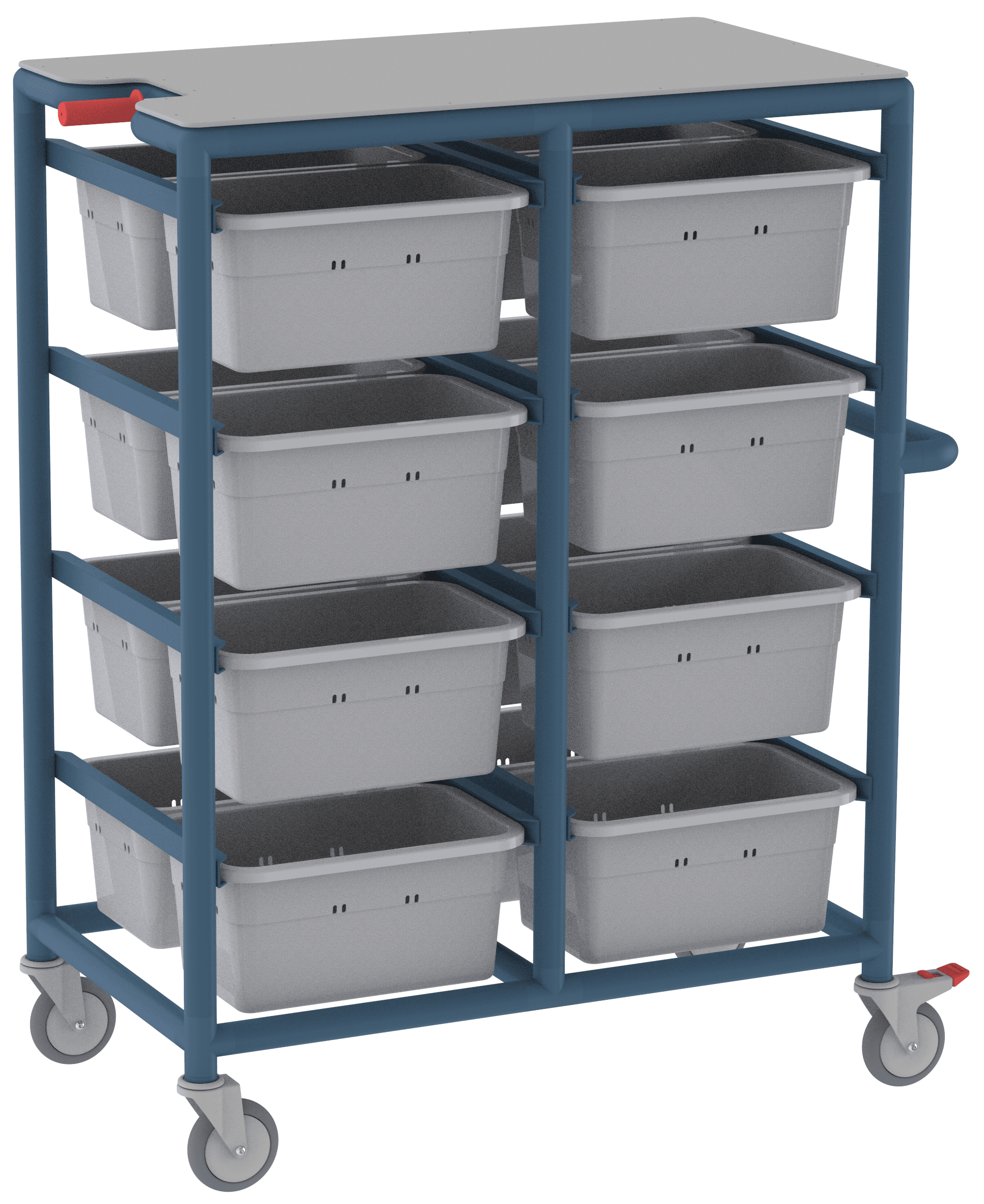 16 Tub Personal Linen Trolley