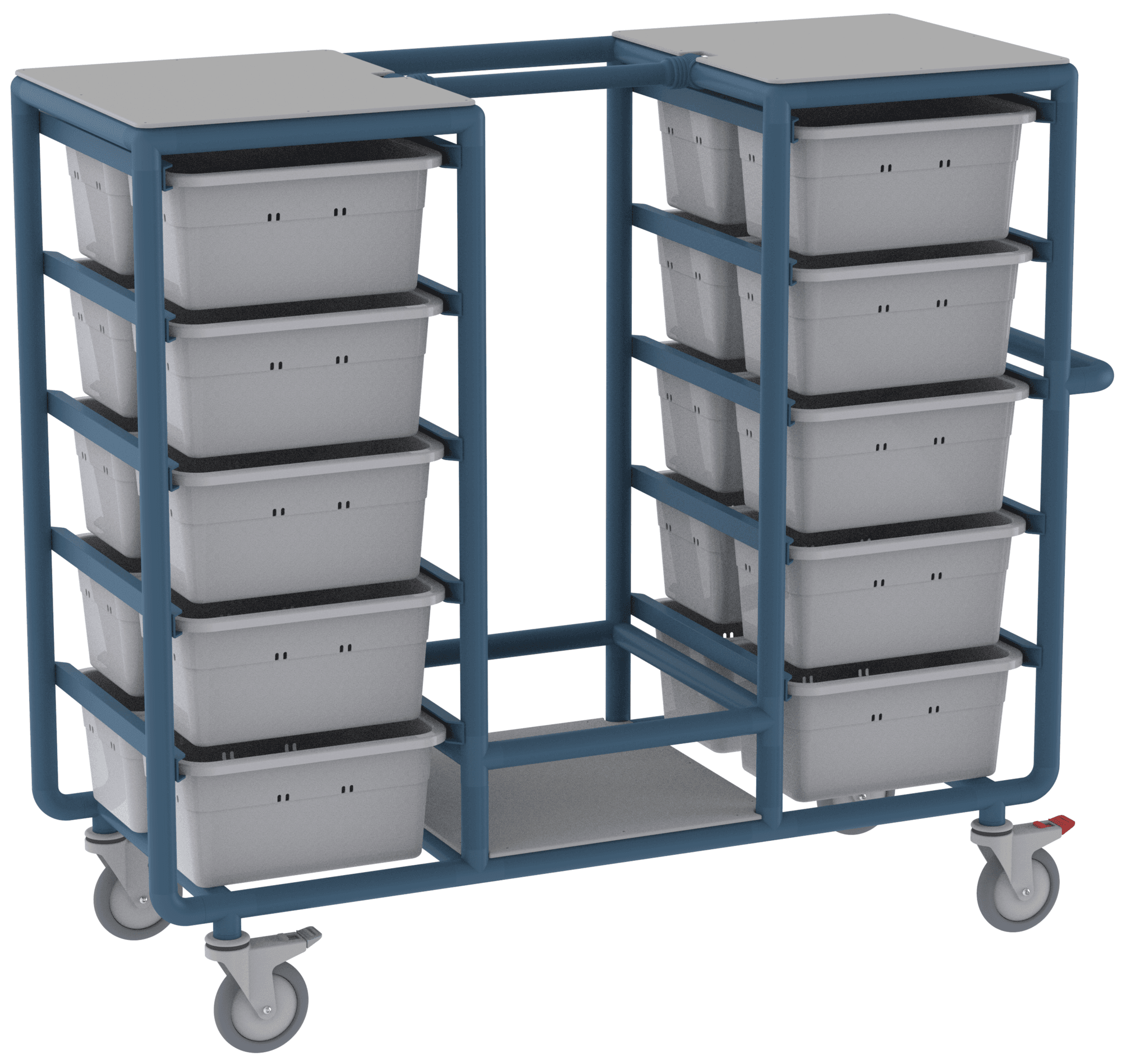 20 Tub Personal Linen Trolley Static Hanger 20 Tub Personal Linen Trolley Static Hanger
