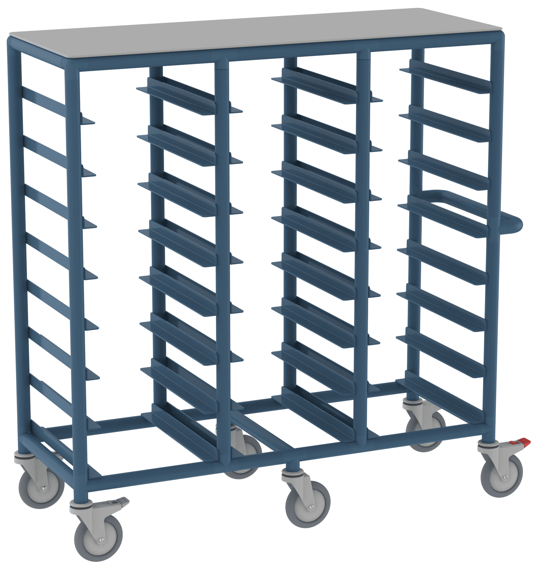 24 Tray Service Trolley with Solid Top 24 Tray Service Trolley with Solid Top