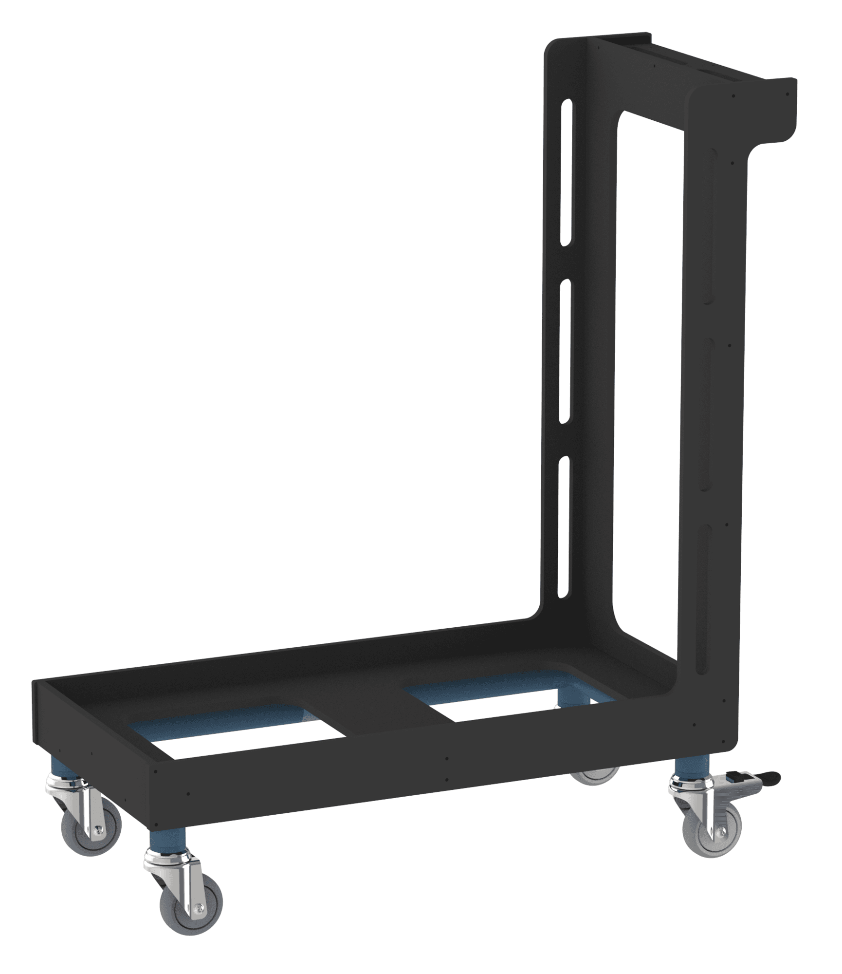 Double Milk Crate Trolley with Handle