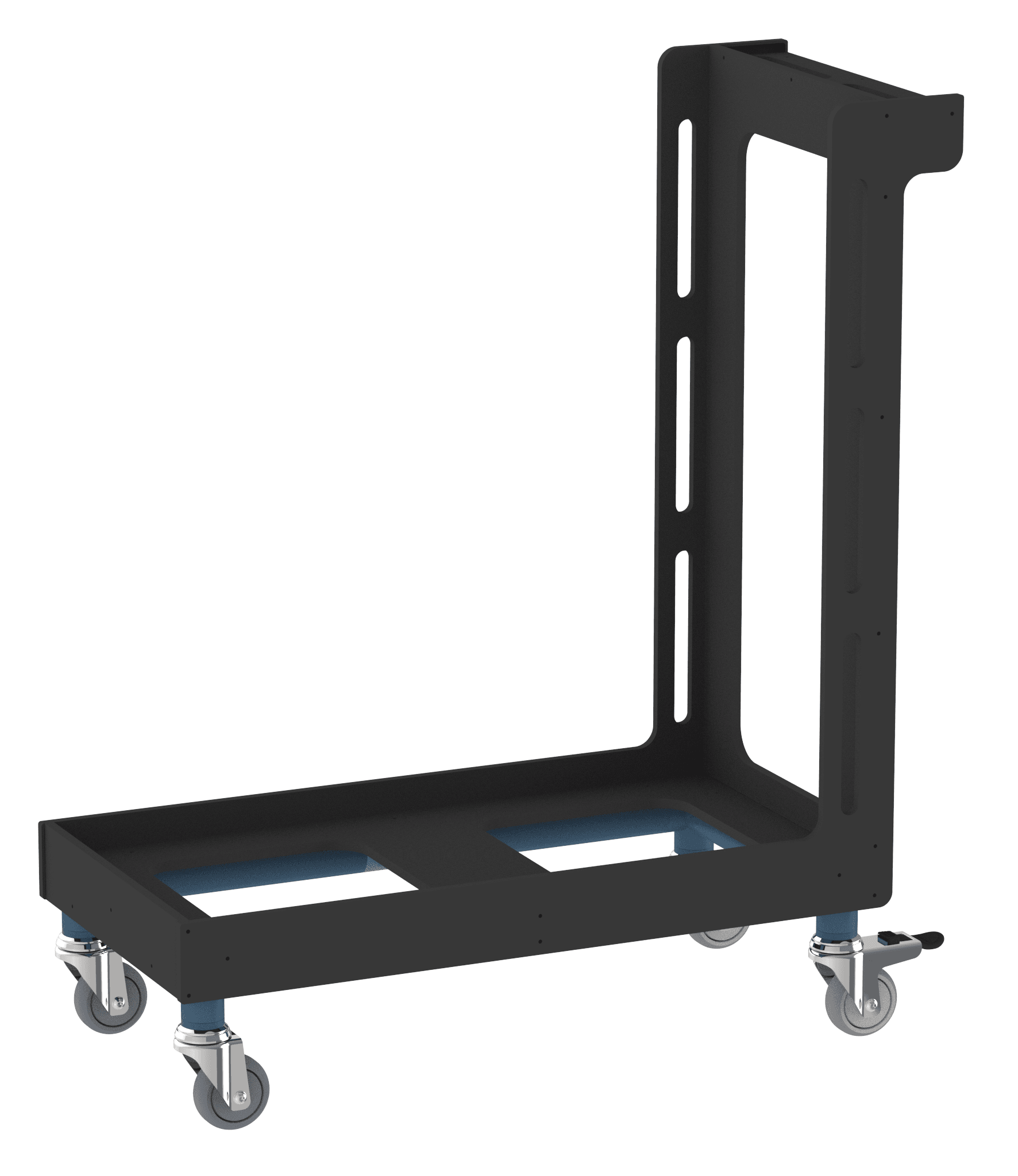 Double Milk Crate Trolley with Handle