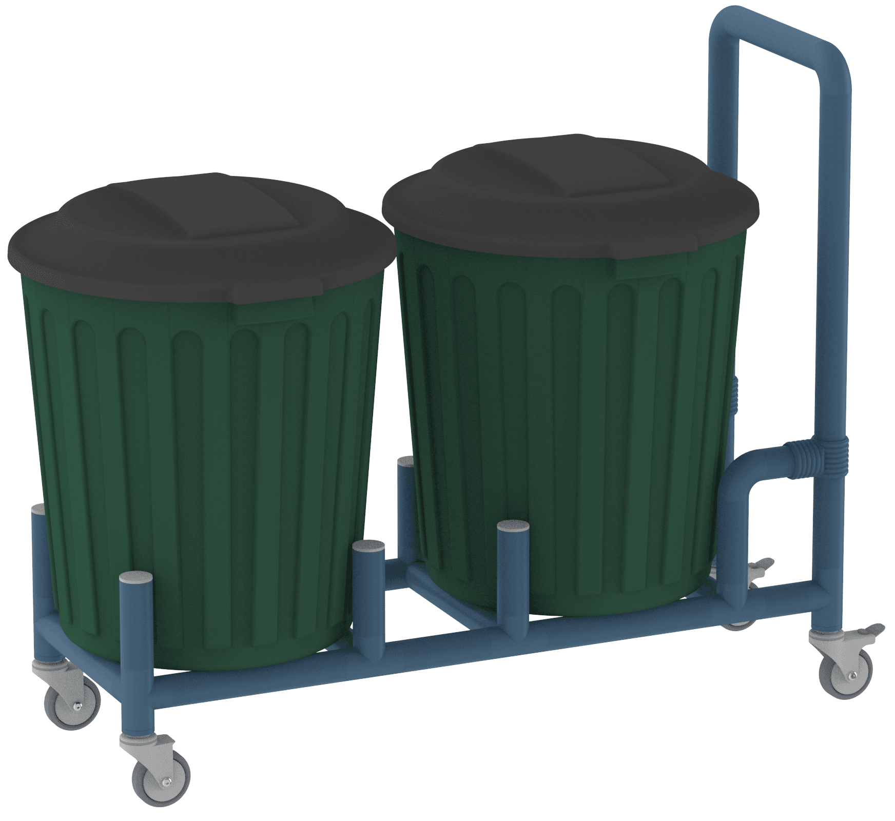 75 Litre Double Bin Dolly with Handle 75 Litre Double Bin Dolly with Handle