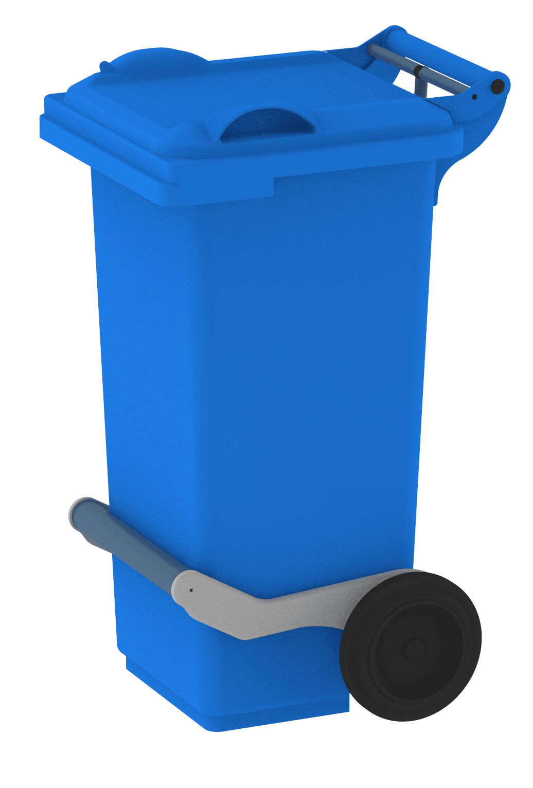 Foot Operated Wheelie Bin (80L) - Full